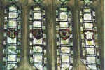 Crucifixion symbols in upper window